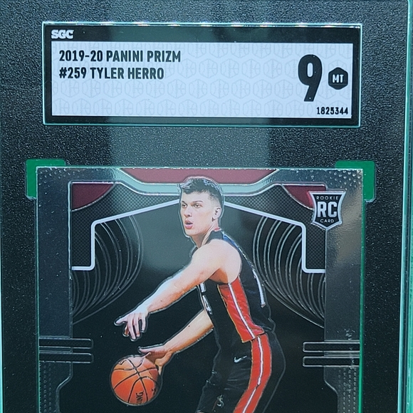2019-20 Panini Prizm Tyler Herro Rookie Card RC #259 Miami Heat SGC 9 MINT HOT! - Picture 2 of 4